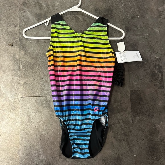 NWT Rainbow Fever gymnastics dance tumbling Workout Leotard E4301 - Picture 3 of 10